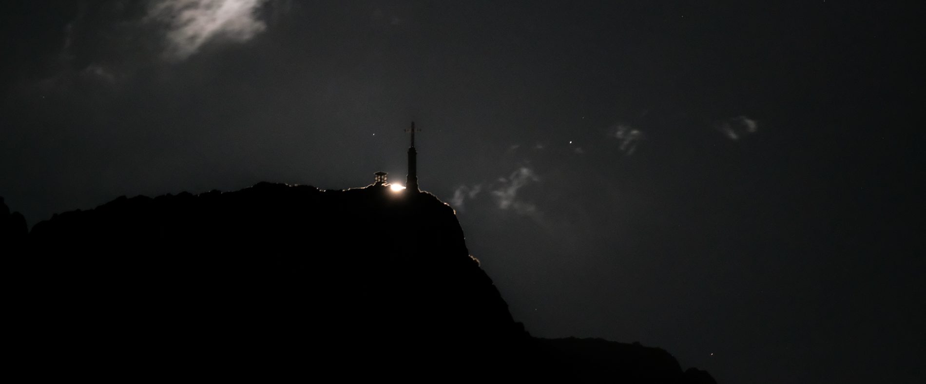 Lever de lune Sainte-Victoire - Trame noire @Cerema