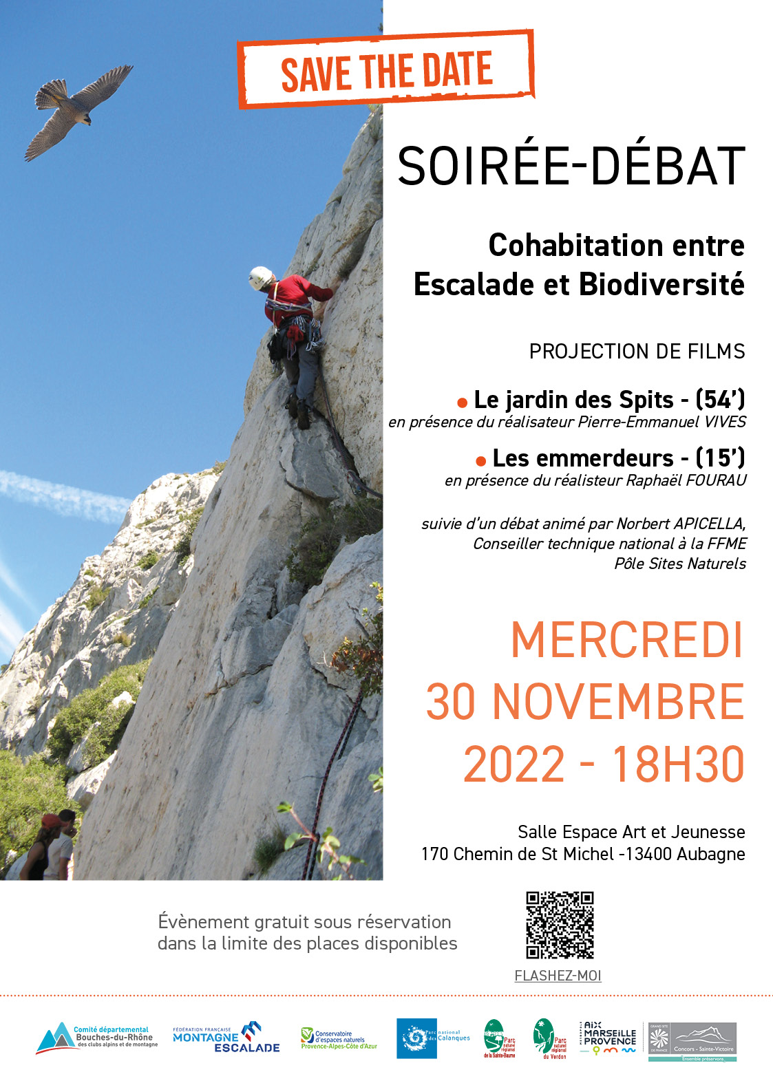 Soirée-débat : Cohabitation entre Escalade et Biodiversité