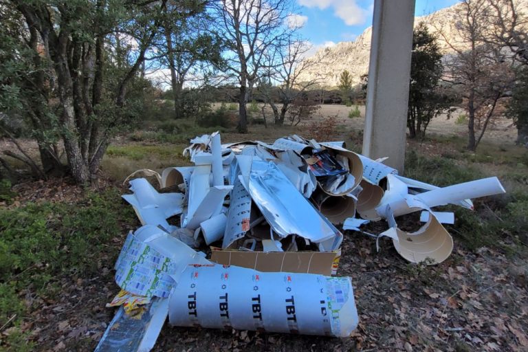 Dépôt sauvage de déchets à Saint-Antonin