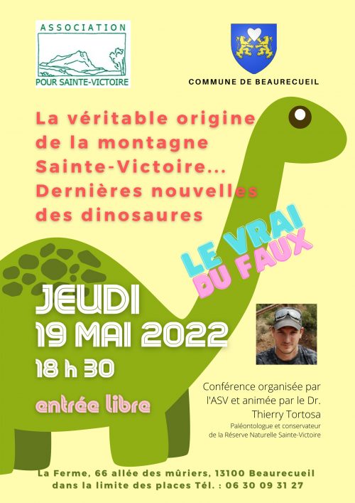 Affiche conf dinosaure ASV 19-mai-2022