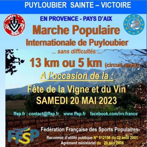 Marche populaire à Puyloubier 2023